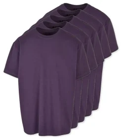 Pack de 5 Build Your Brand BY102 - T-shirt Oversize Confort Classique Homme