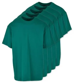 Pack de 5 Build Your Brand BY102 - T-shirt Oversize Confort Classique Homme