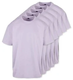 Pack de 5 Build Your Brand BY102 - T-shirt Oversize Confort Classique Homme