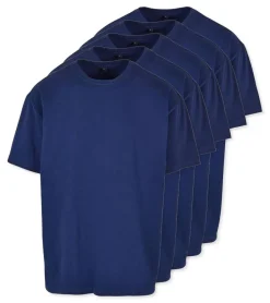 Pack de 5 Build Your Brand BY102 - T-shirt Oversize Confort Classique Homme