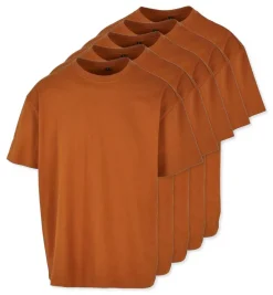 Pack de 5 Build Your Brand BY102 - T-shirt Oversize Confort Classique Homme