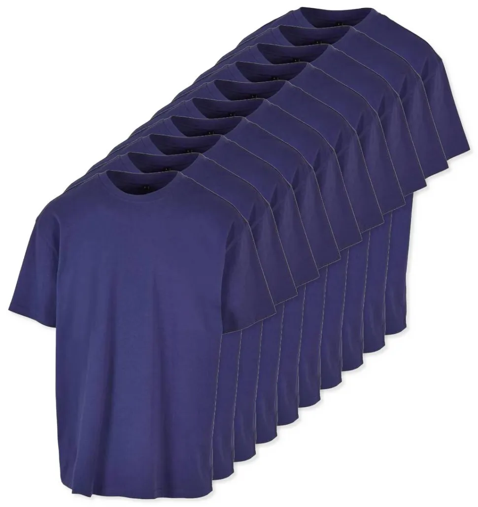 Pack de 10 Build Your Brand BY102 - T-shirt Oversize Confort Classique Homme