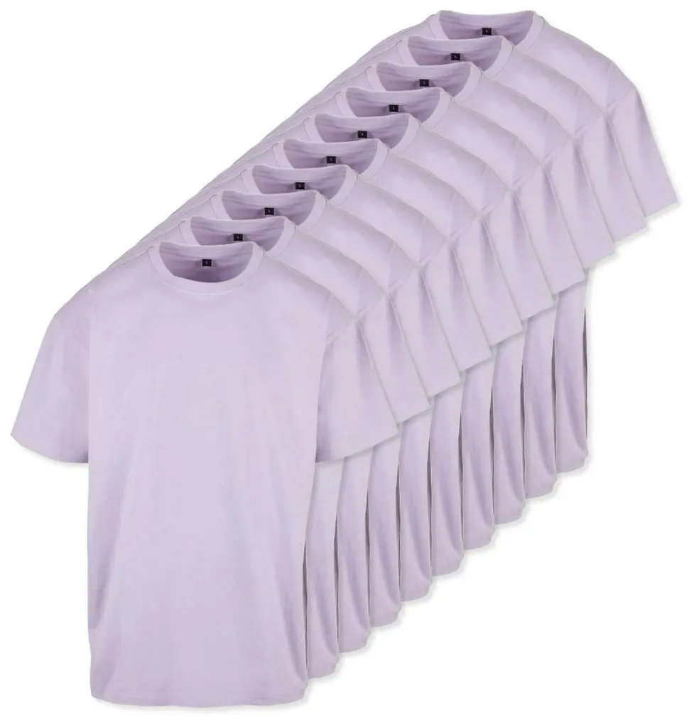 Pack de 10 Build Your Brand BY102 - T-shirt Oversize Confort Classique Homme