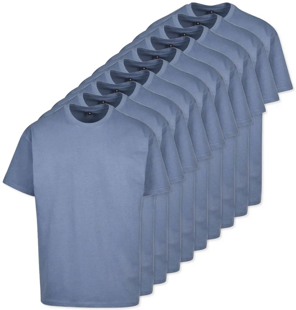 Pack de 10 Build Your Brand BY102 - T-shirt Oversize Confort Classique Homme