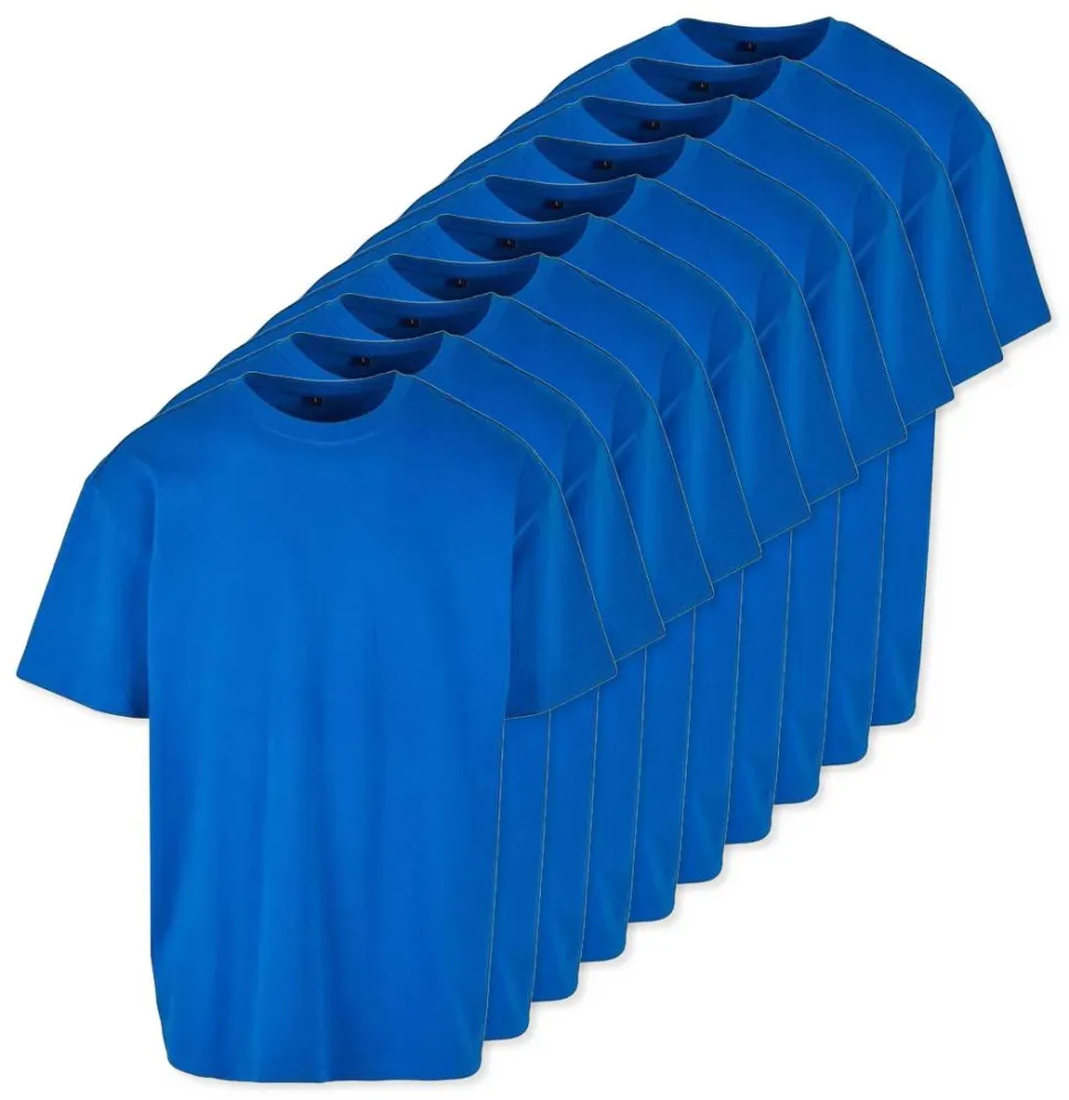 Pack de 10 Build Your Brand BY102 - T-shirt Oversize Confort Classique Homme