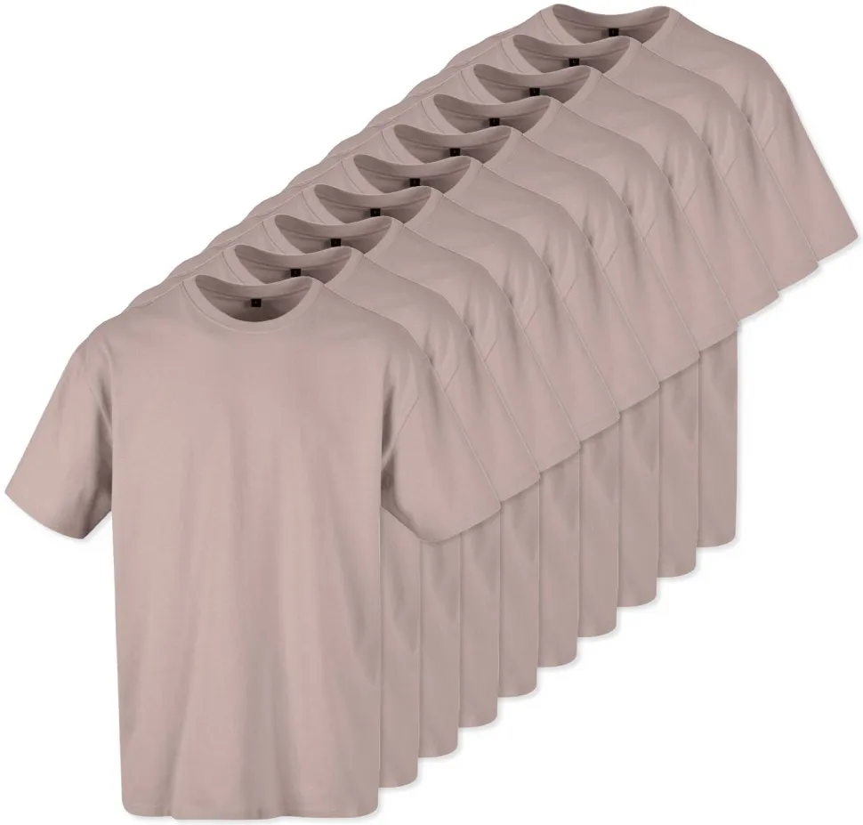 Pack de 10 Build Your Brand BY102 - T-shirt Oversize Confort Classique Homme