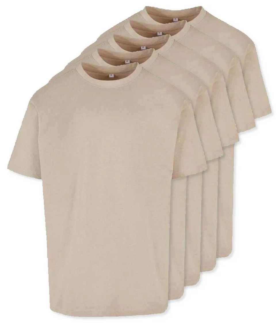 Pack de 50 Build Your Brand BY102 - T-shirt Oversize Confort Classique Homme