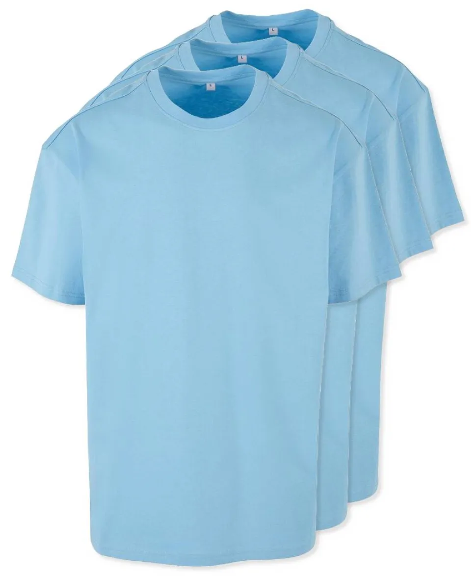 Pack de 3 Build Your Brand BY102 - T-shirt Oversize Confort Classique Homme