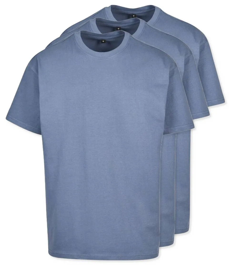 Pack de 3 Build Your Brand BY102 - T-shirt Oversize Confort Classique Homme