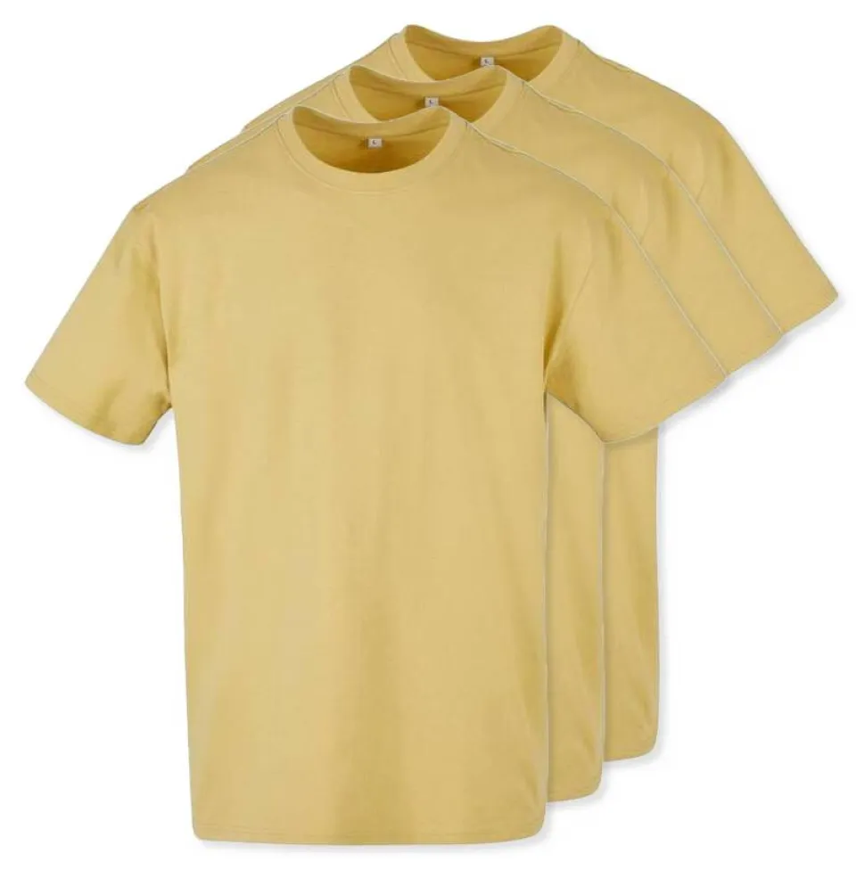 Pack de 3 Build Your Brand BY102 - T-shirt Oversize Confort Classique Homme