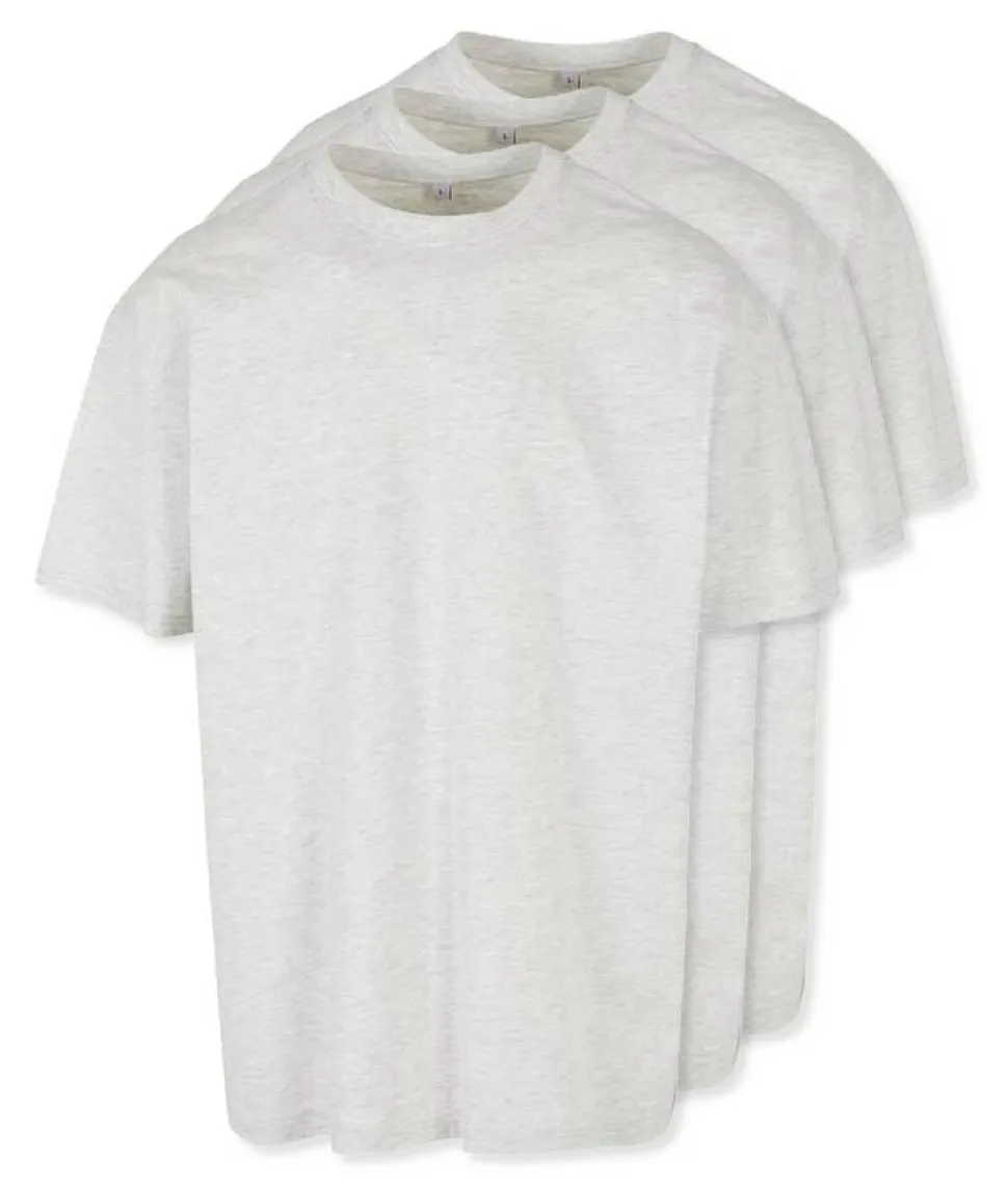 Pack de 3 Build Your Brand BY102 - T-shirt Oversize Confort Classique Homme