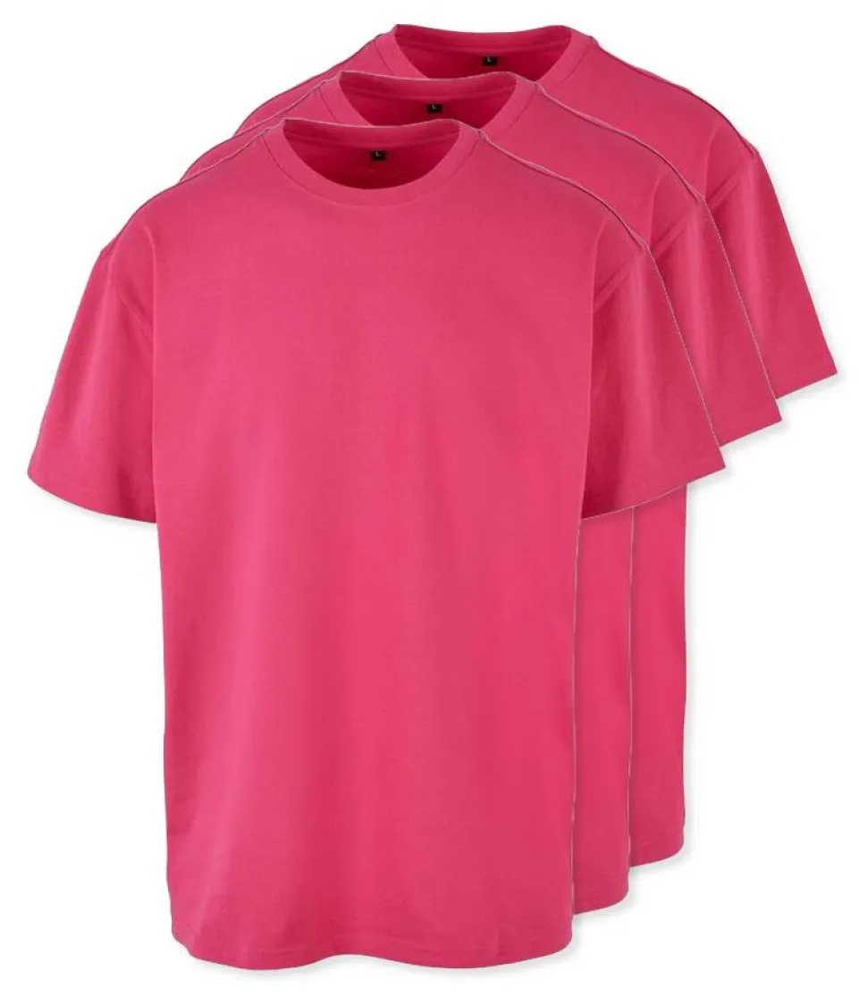 Pack de 3 Build Your Brand BY102 - T-shirt Oversize Confort Classique Homme
