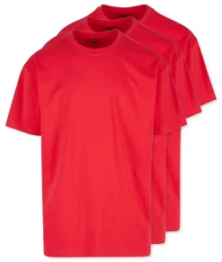 Pack de 3 Build Your Brand BY102 - T-shirt Oversize Confort Classique Homme