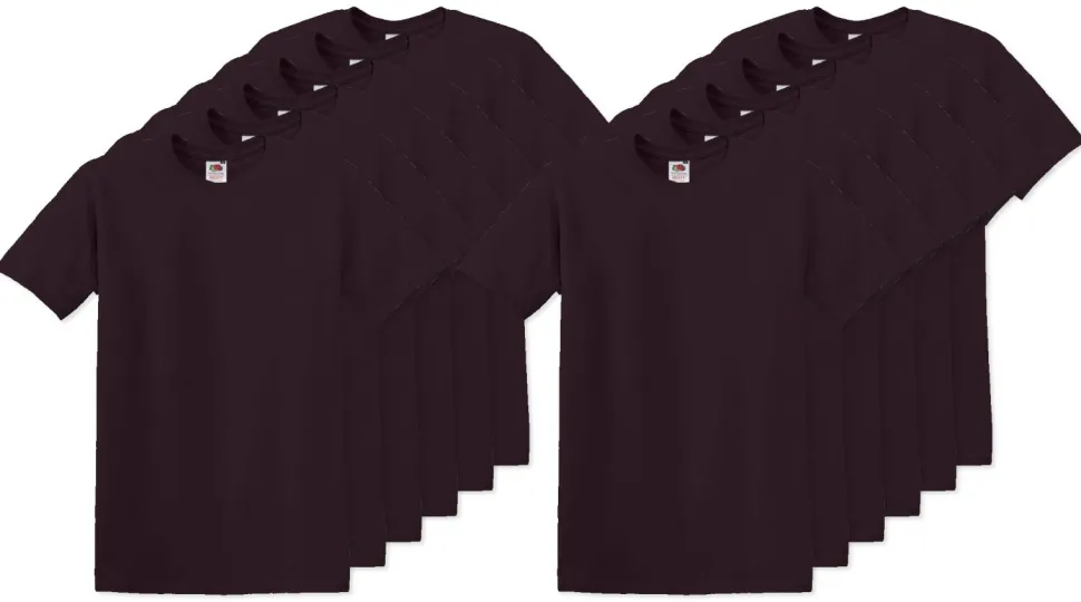 Pack de 120 Fruit of the Loom SC220 - T-Shirt Col Rond Homme