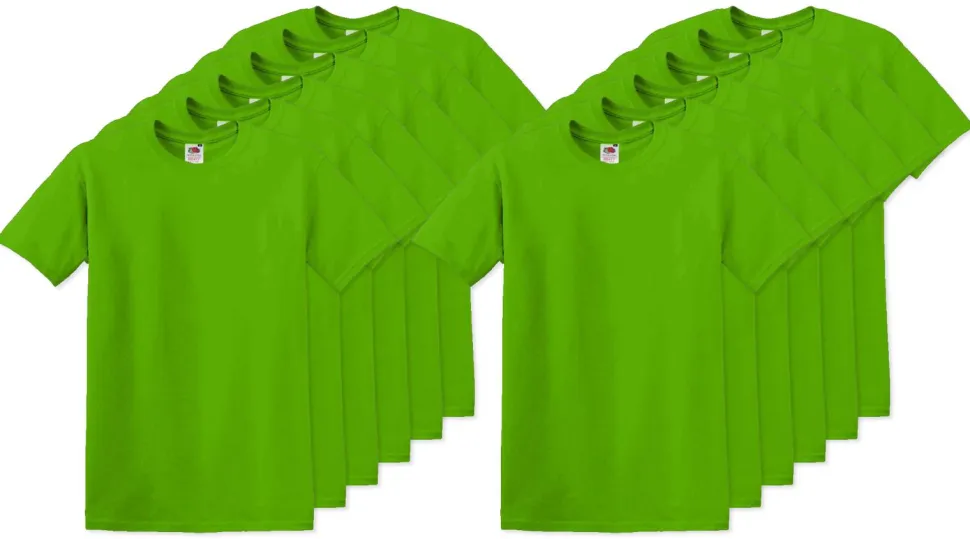 Pack de 120 Fruit of the Loom SC220 - T-Shirt Col Rond Homme