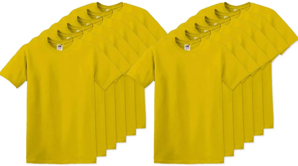 Pack de 120 Fruit of the Loom SC220 - T-Shirt Col Rond Homme