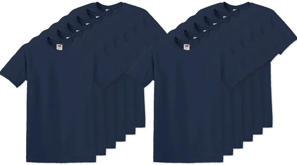 Pack de 120 Fruit of the Loom SC220 - T-Shirt Col Rond Homme