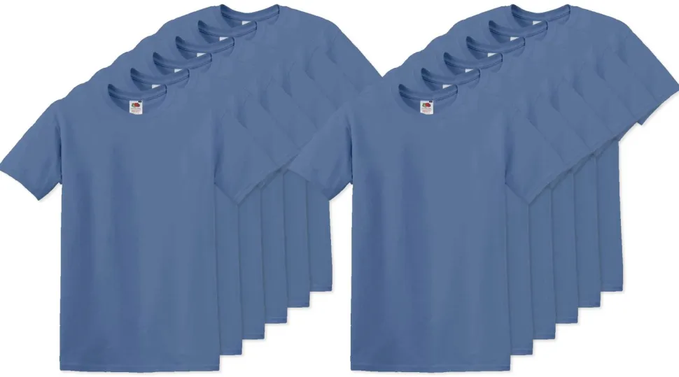 Pack de 120 Fruit of the Loom SC220 - T-Shirt Col Rond Homme