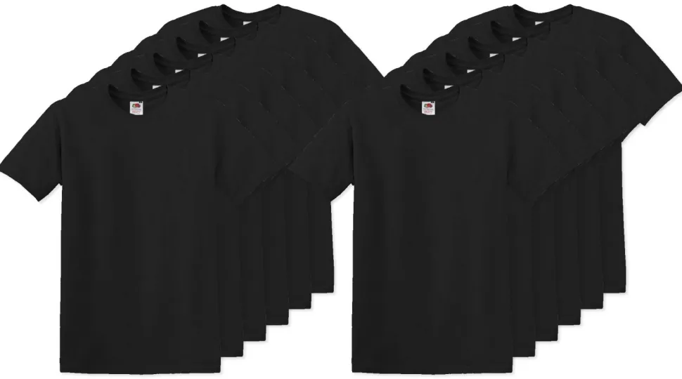 Pack de 120 Fruit of the Loom SC220 - T-Shirt Col Rond Homme