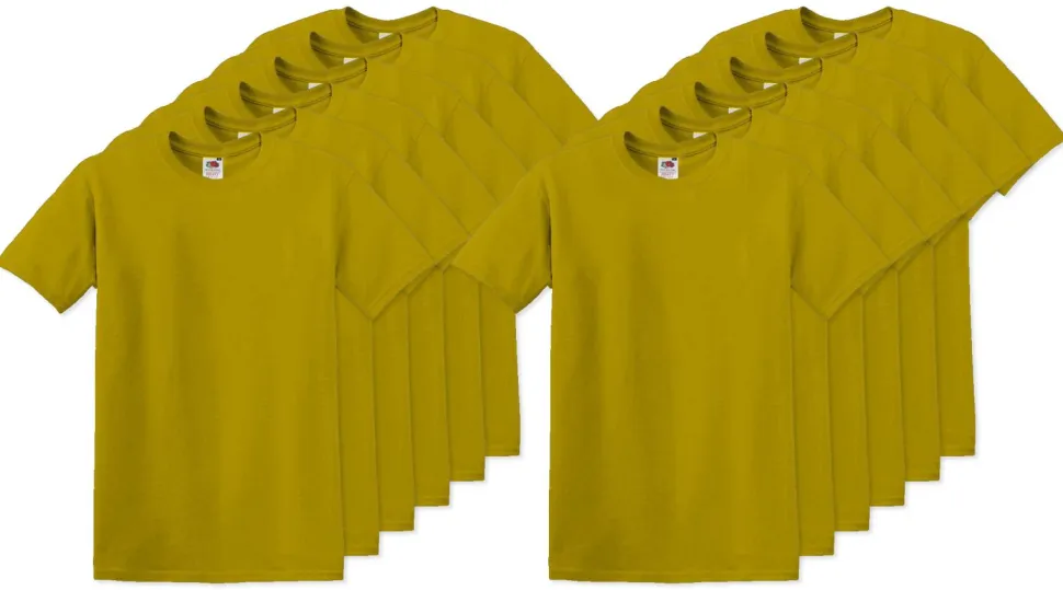 Pack de 120 Fruit of the Loom SC220 - T-Shirt Col Rond Homme