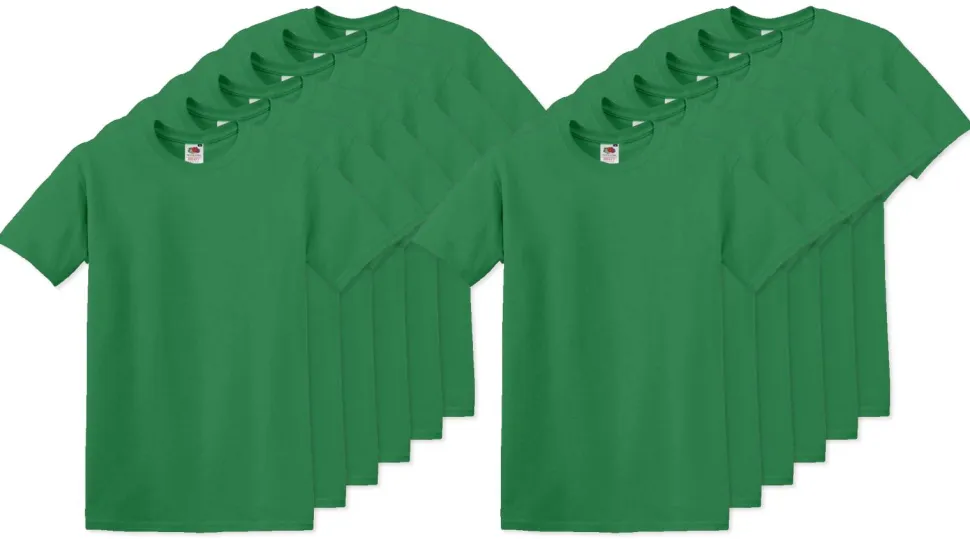 Pack de 120 Fruit of the Loom SC220 - T-Shirt Col Rond Homme