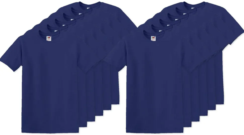 Pack de 120 Fruit of the Loom SC220 - T-Shirt Col Rond Homme