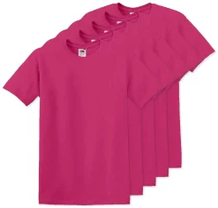 Pack de 50 Fruit of the Loom SC6 - T-Shirt Manches Courtes 100% Coton