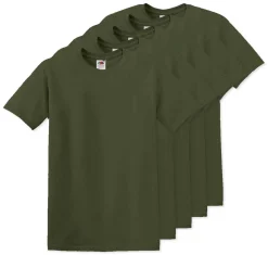 Pack de 50 Fruit of the Loom SC6 - T-Shirt Manches Courtes 100% Coton