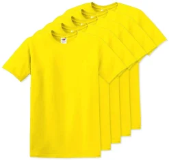 Pack de 50 Fruit of the Loom SC6 - T-Shirt Manches Courtes 100% Coton