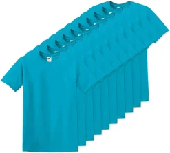 Pack de 100 Fruit of the Loom SC6 - T-Shirt Manches Courtes 100% Coton
