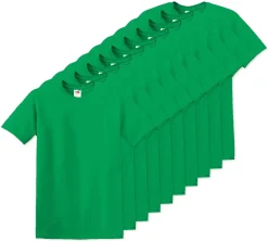 Pack de 10 Fruit of the Loom SC6 - T-Shirt Manches Courtes 100% Coton
