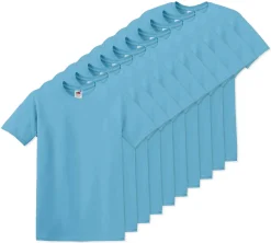 Pack de 10 Fruit of the Loom SC6 - T-Shirt Manches Courtes 100% Coton