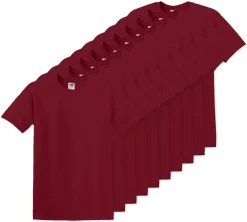 Pack de 10 Fruit of the Loom SC6 - T-Shirt Manches Courtes 100% Coton