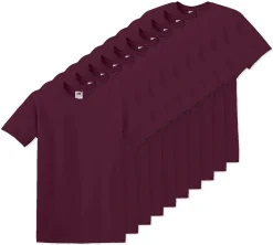 Pack de 10 Fruit of the Loom SC6 - T-Shirt Manches Courtes 100% Coton