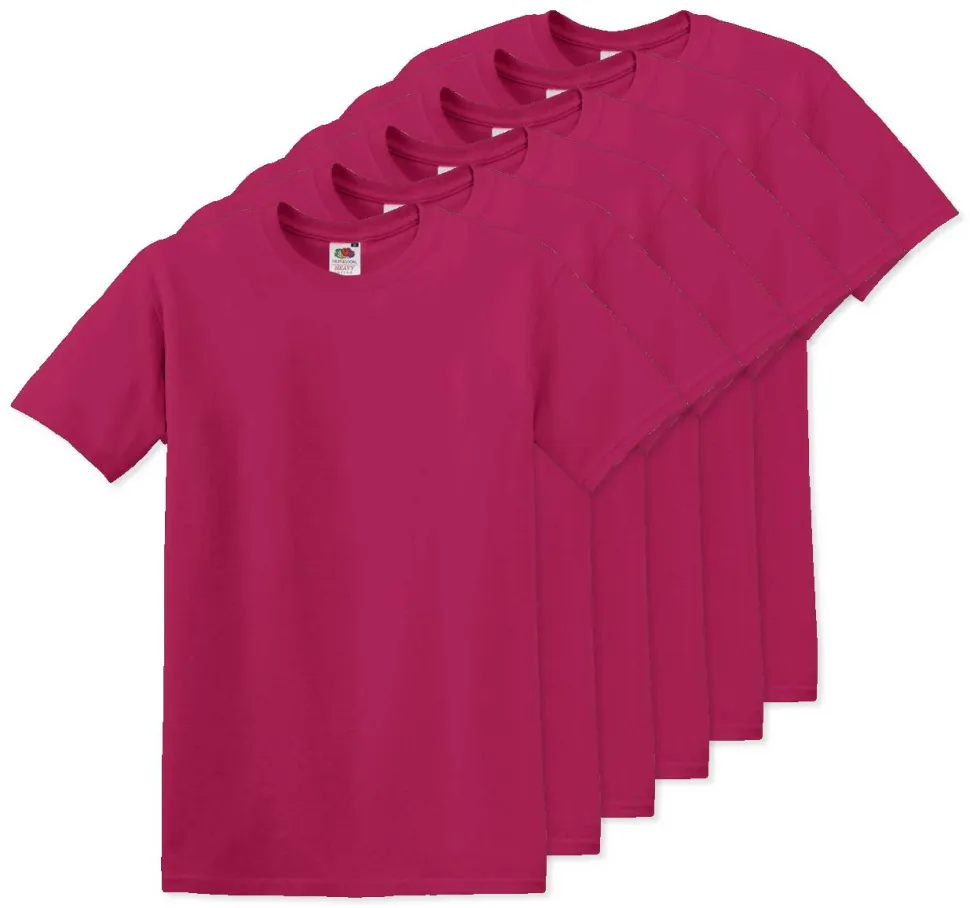 Pack de 60 Fruit of the Loom SC220 - T-Shirt Col Rond Homme