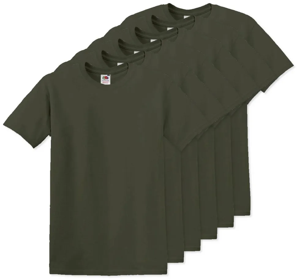 Pack de 60 Fruit of the Loom SC220 - T-Shirt Col Rond Homme
