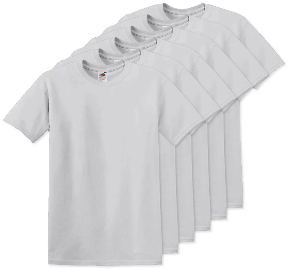 Pack de 60 Fruit of the Loom SC220 - T-Shirt Col Rond Homme