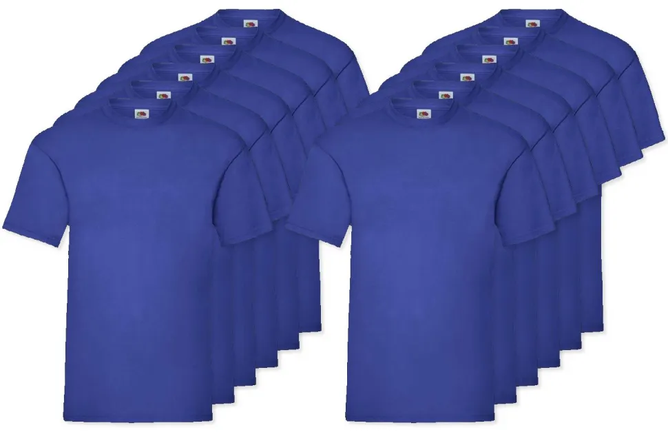 Pack de 12 Fruit of the Loom SC230 - T-Shirt Manches Courtes Homme