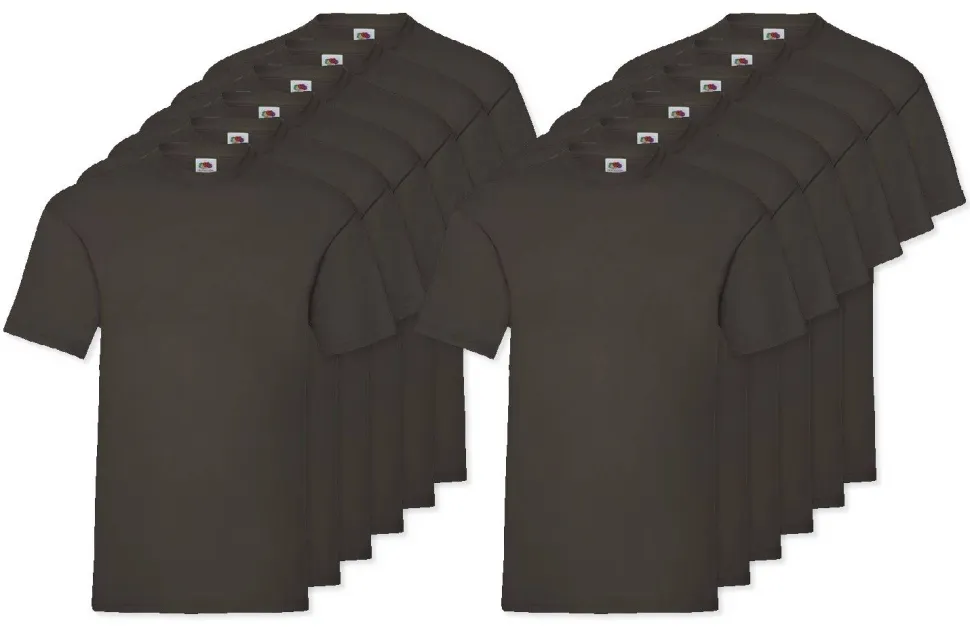 Pack de 12 Fruit of the Loom SC230 - T-Shirt Manches Courtes Homme