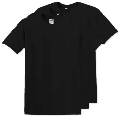 Pack de 3 Fruit of the Loom SC6 - T-Shirt Manches Courtes 100% Coton