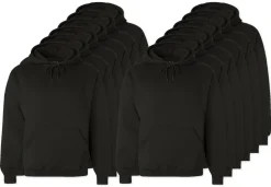 Pack de 12 Fruit of the Loom SC270 - Sweat Shirt Capuche Homme Coton
