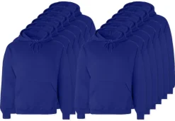 Pack de 12 Fruit of the Loom SC270 - Sweat Shirt Capuche Homme Coton