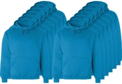 Pack de 12 Fruit of the Loom SC270 - Sweat Shirt Capuche Homme Coton
