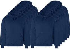 Pack de 12 Fruit of the Loom SC270 - Sweat Shirt Capuche Homme Coton