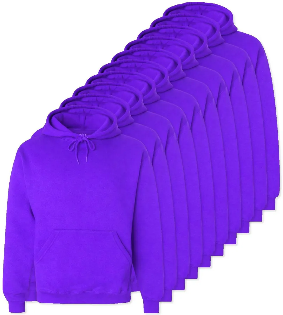 Pack de 24 Fruit of the Loom SC270 - Sweat Shirt Capuche Homme Coton