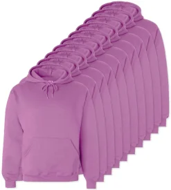 Pack de 24 Fruit of the Loom SC270 - Sweat Shirt Capuche Homme Coton