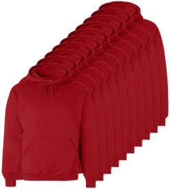 Pack de 24 Fruit of the Loom SC270 - Sweat Shirt Capuche Homme Coton