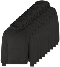 Pack de 24 Fruit of the Loom SC270 - Sweat Shirt Capuche Homme Coton