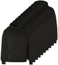 Pack de 24 Fruit of the Loom SC270 - Sweat Shirt Capuche Homme Coton