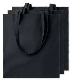 Pack de 3 GiftRetail MO9268 - COTTONEL COLOUR + Sac shopping coton 140gr/m²